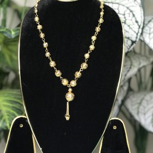 গোল্ড প্লেইটের চোকার সেট Code:S-64