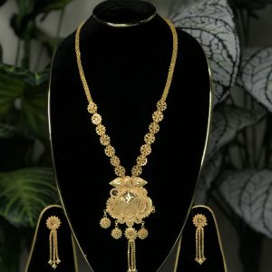 গোল্ড প্লেইটের চোকার সেট Code:S-62