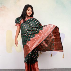 রেডি কাতান শাড়ি(Code 26)