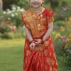বেবি রেডি হাফ সিল্ক প্রিন্ট শাড়ি (Code 85)